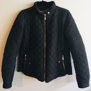 Black puffer jacket
